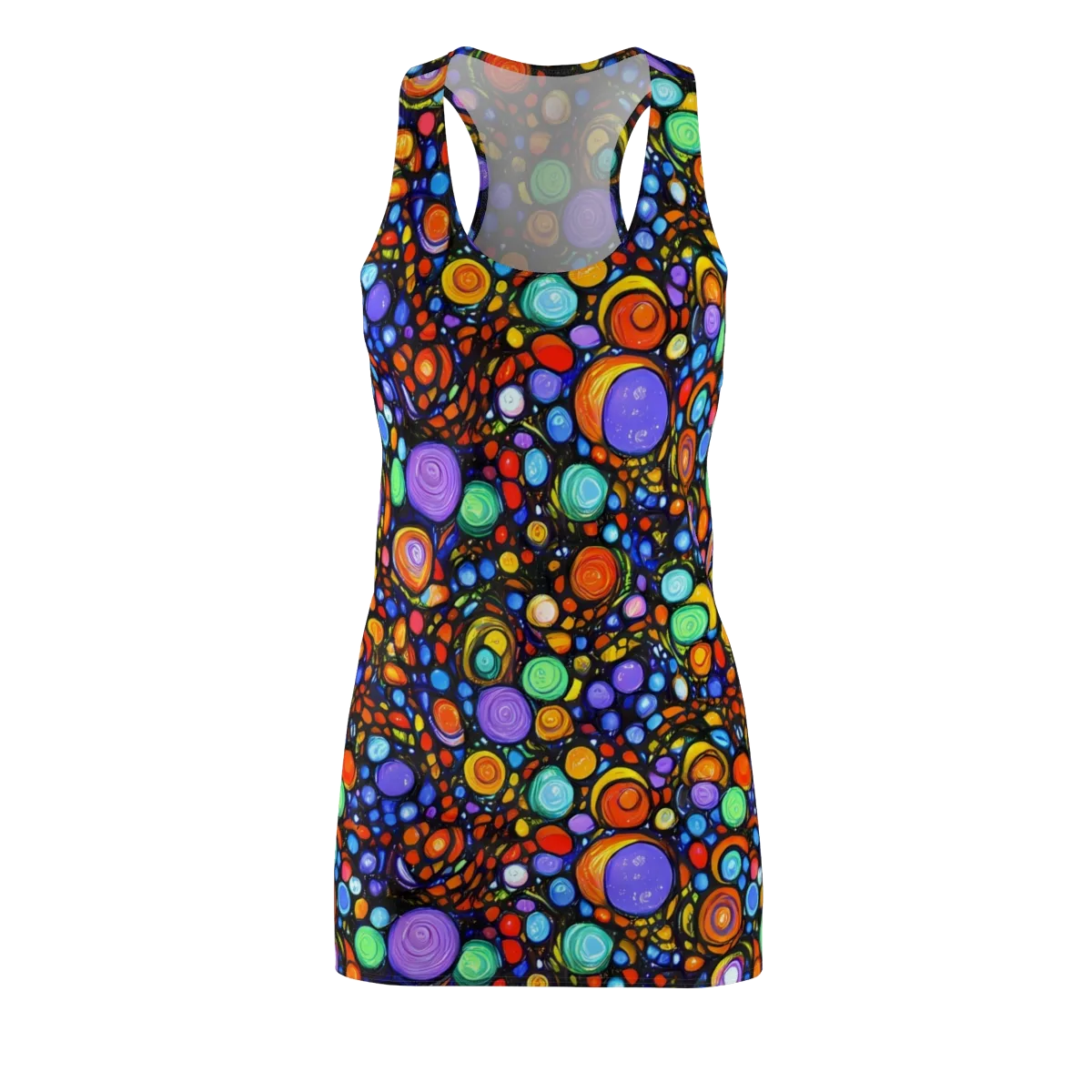 Psychedelic Constellation on Racerback Dress — Front
