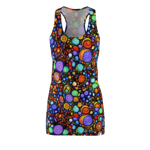 Psychedelic Constellation on a Racerback Dress