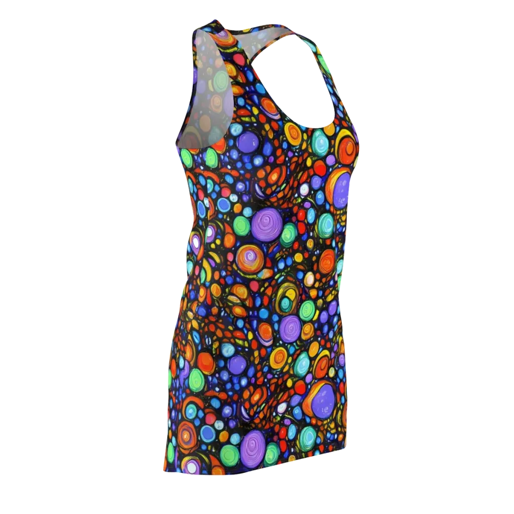 Psychedelic Constellation on Racerback Dress — Front Side