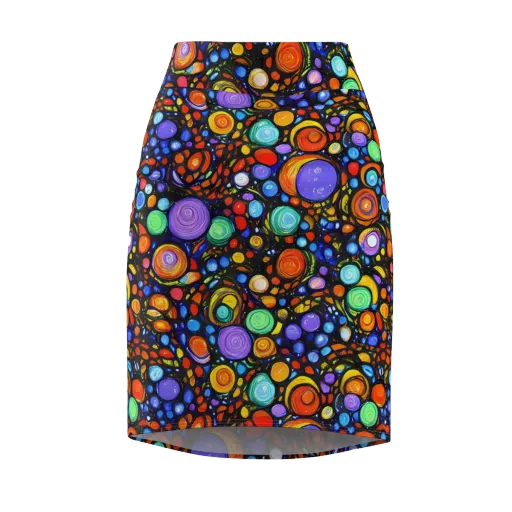 Psychedelic Constellation on a Pencil Skirt