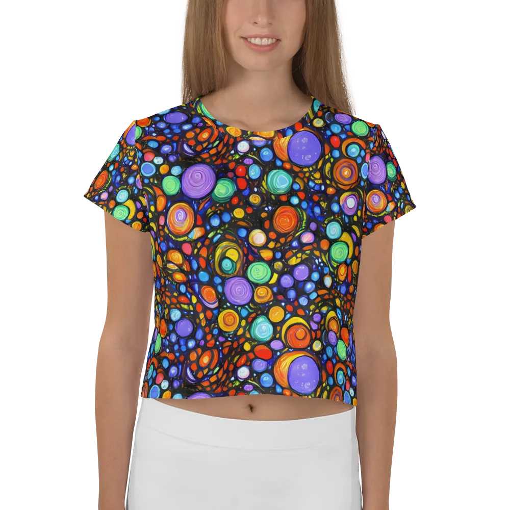 Psychedelic Constellation on Crop Tee — Front
