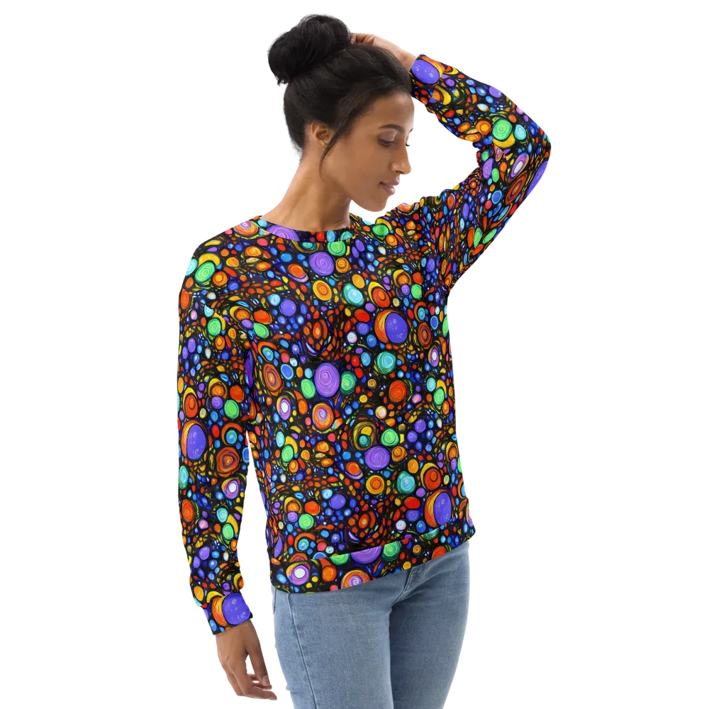 Psychedelic Constellation on Sweatshirt — Right Front
