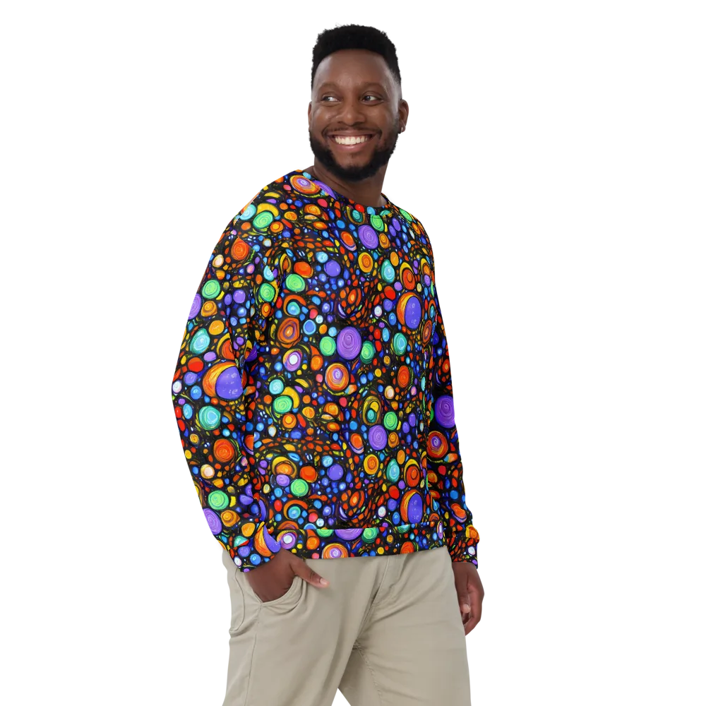 Psychedelic Constellation on Sweatshirt — Front