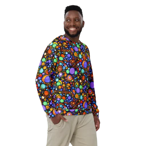 Psychedelic Constellation on a Sweatshirt