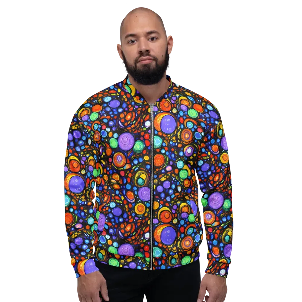 Psychedelic Constellation on Bomber Jacket — Front