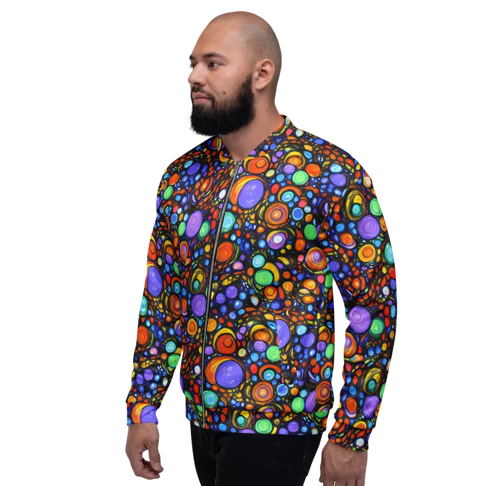 Psychedelic Constellation on Bomber Jacket — Left