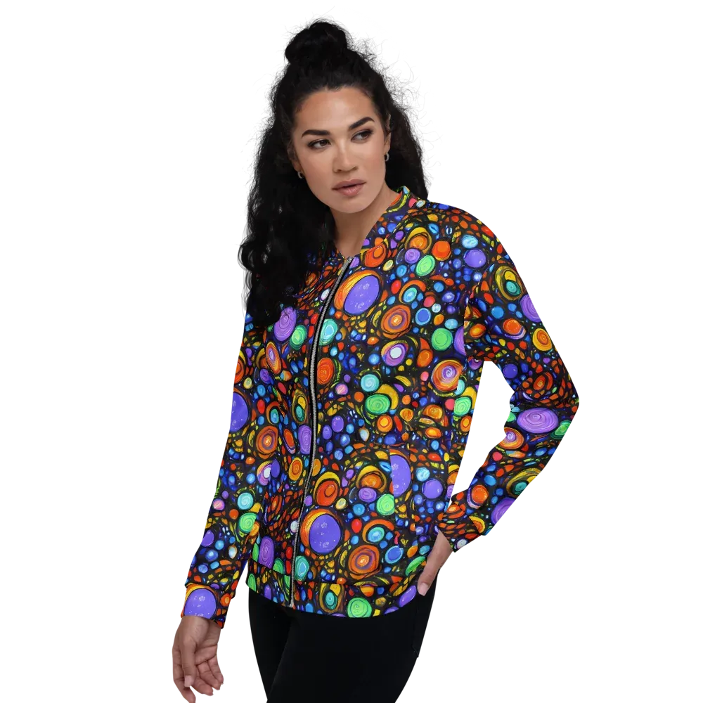 Psychedelic Constellation on Bomber Jacket — Left