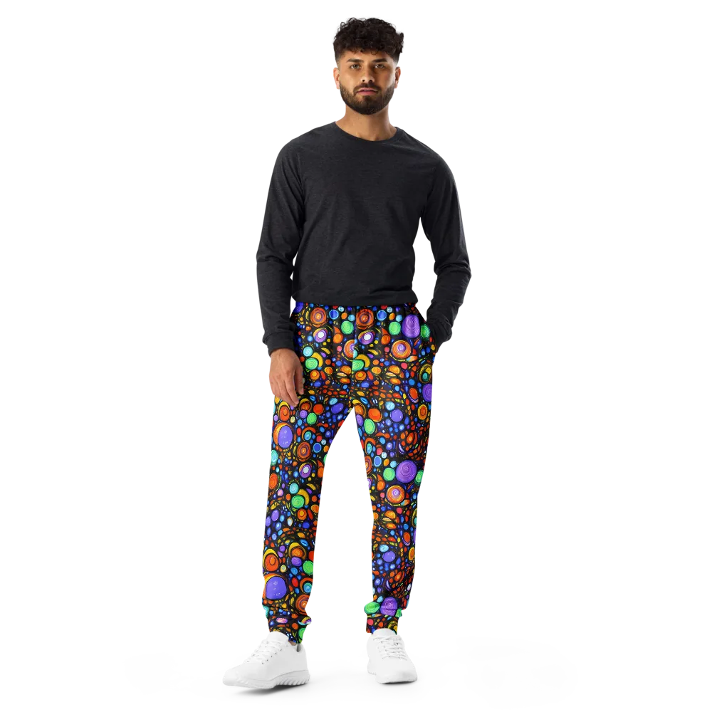 Psychedelic Constellation on Men's Joggers — Front
