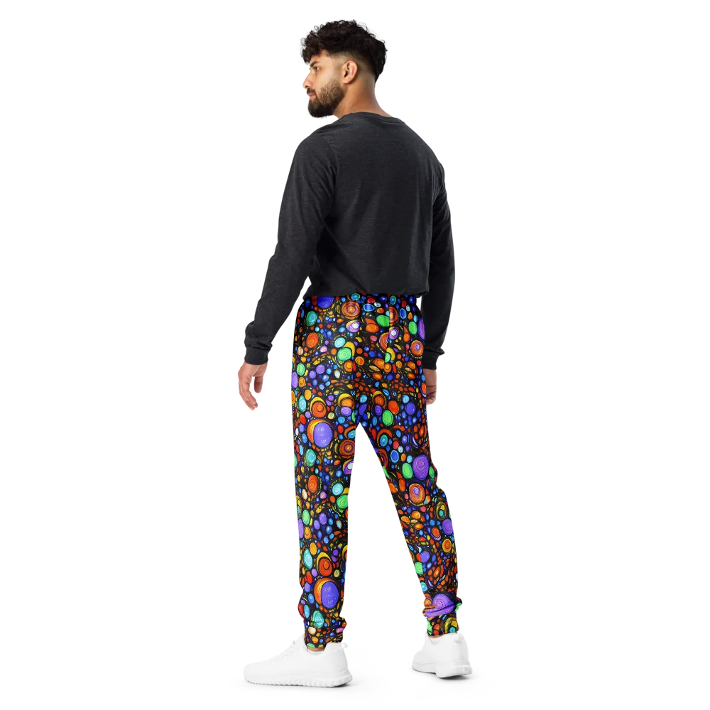 Psychedelic Constellation on Men's Joggers — Back