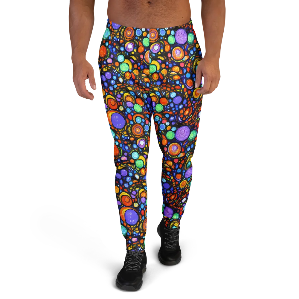 Psychedelic Constellation on Men's Joggers — Front