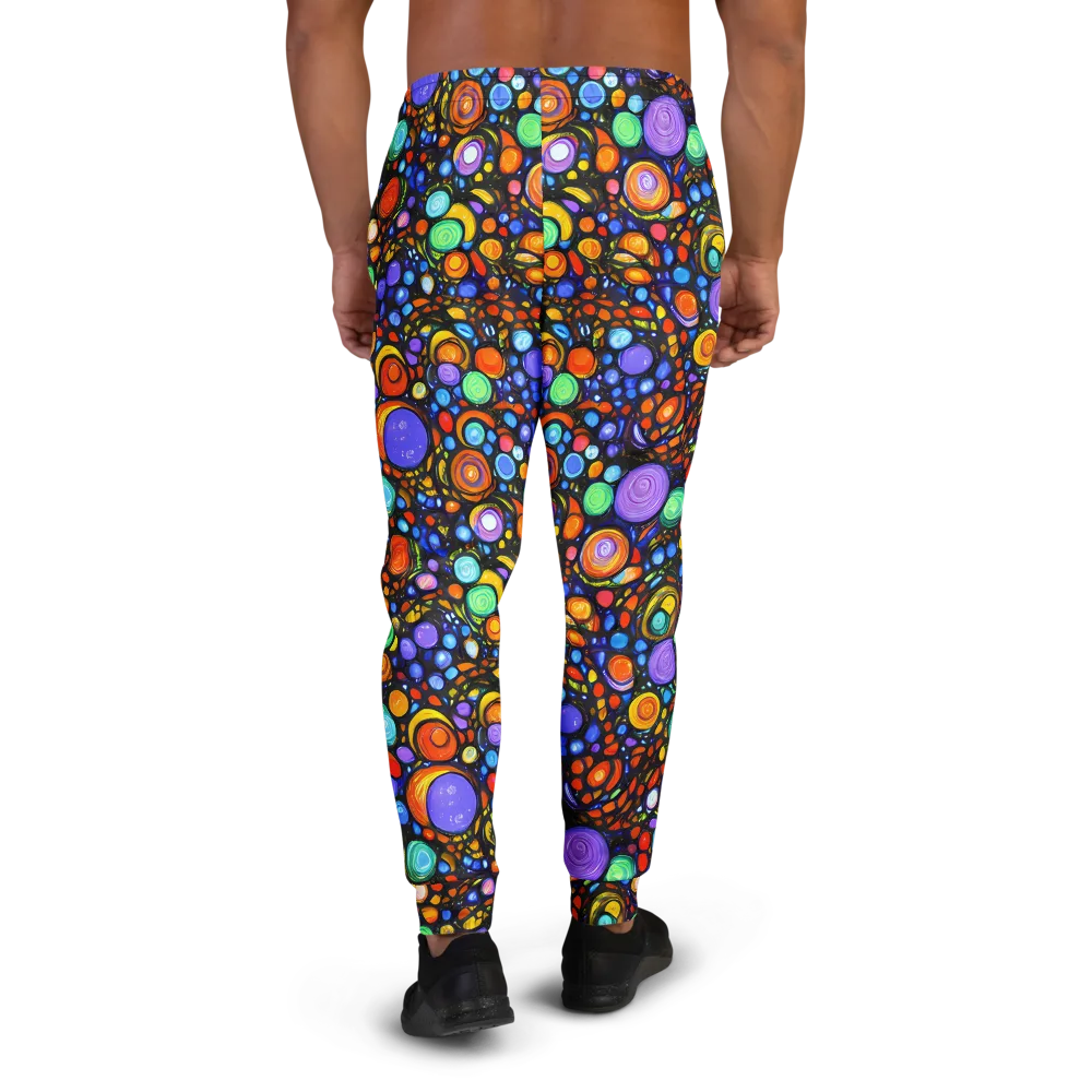 Psychedelic Constellation on Men's Joggers — Back