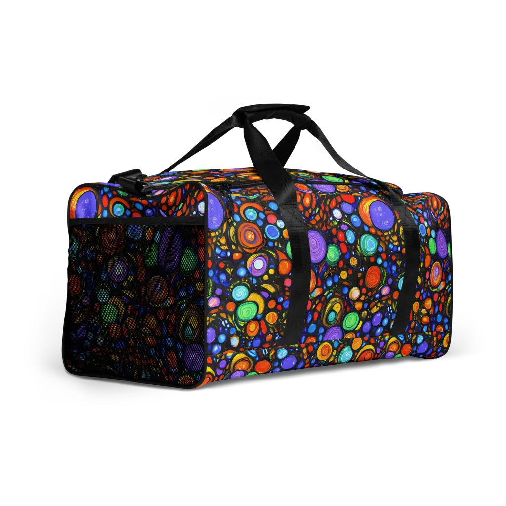 Psychedelic Constellation on Duffle Bag — Right Front