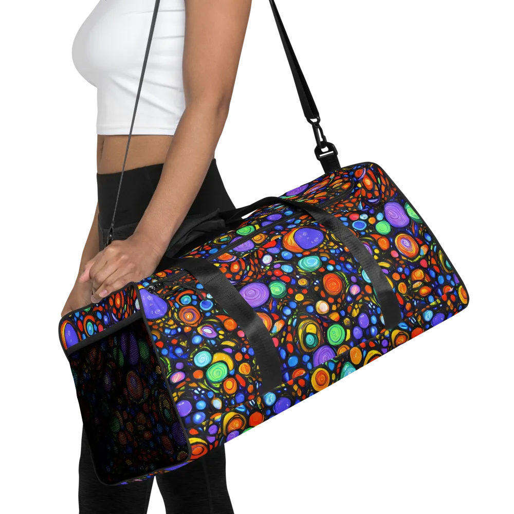 Psychedelic Constellation on Duffle Bag — Front