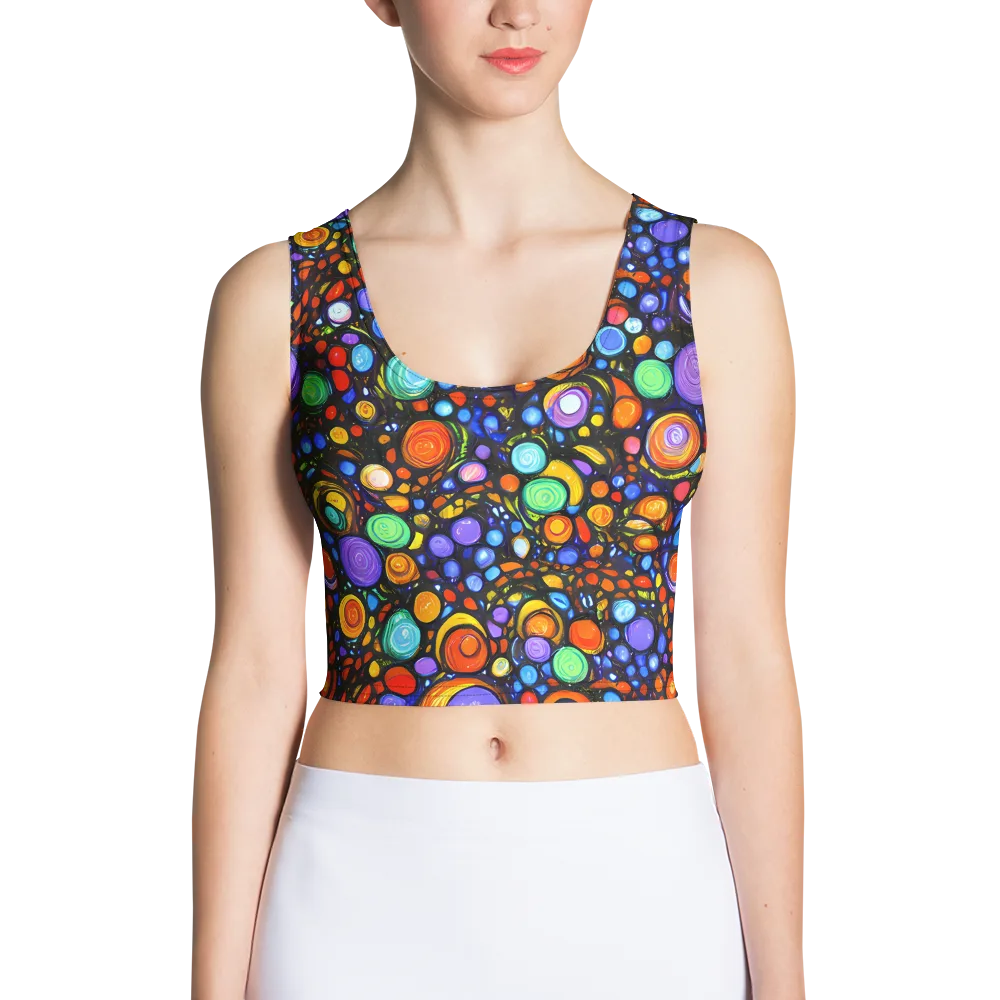 Psychedelic Constellation on Crop Top — Front