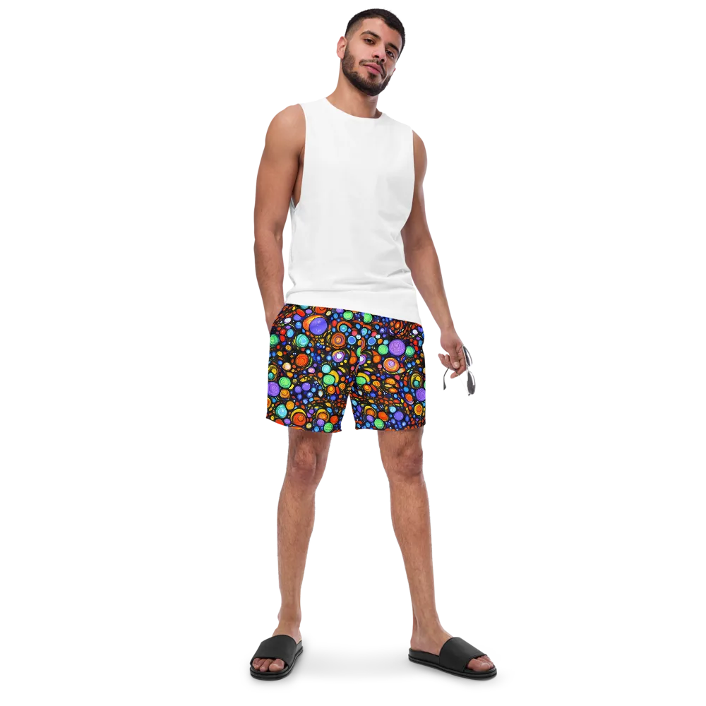 Psychedelic Constellation on Swim Trunks — Front