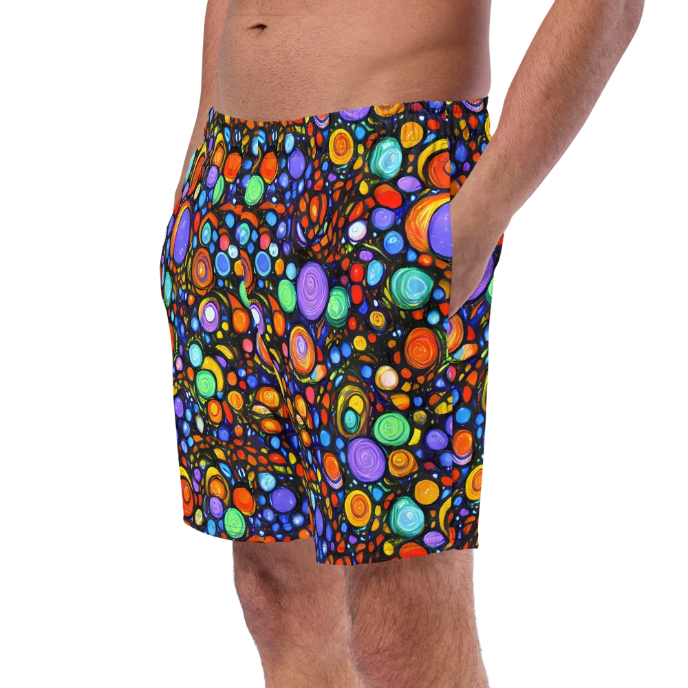 Psychedelic Constellation on Swim Trunks — Left Front