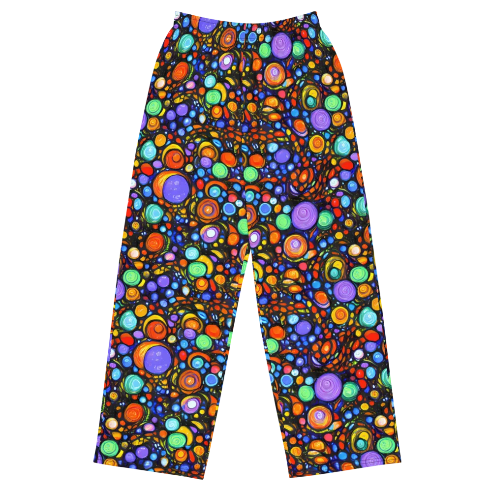 Psychedelic Constellation on Wide-Leg Pants — Front
