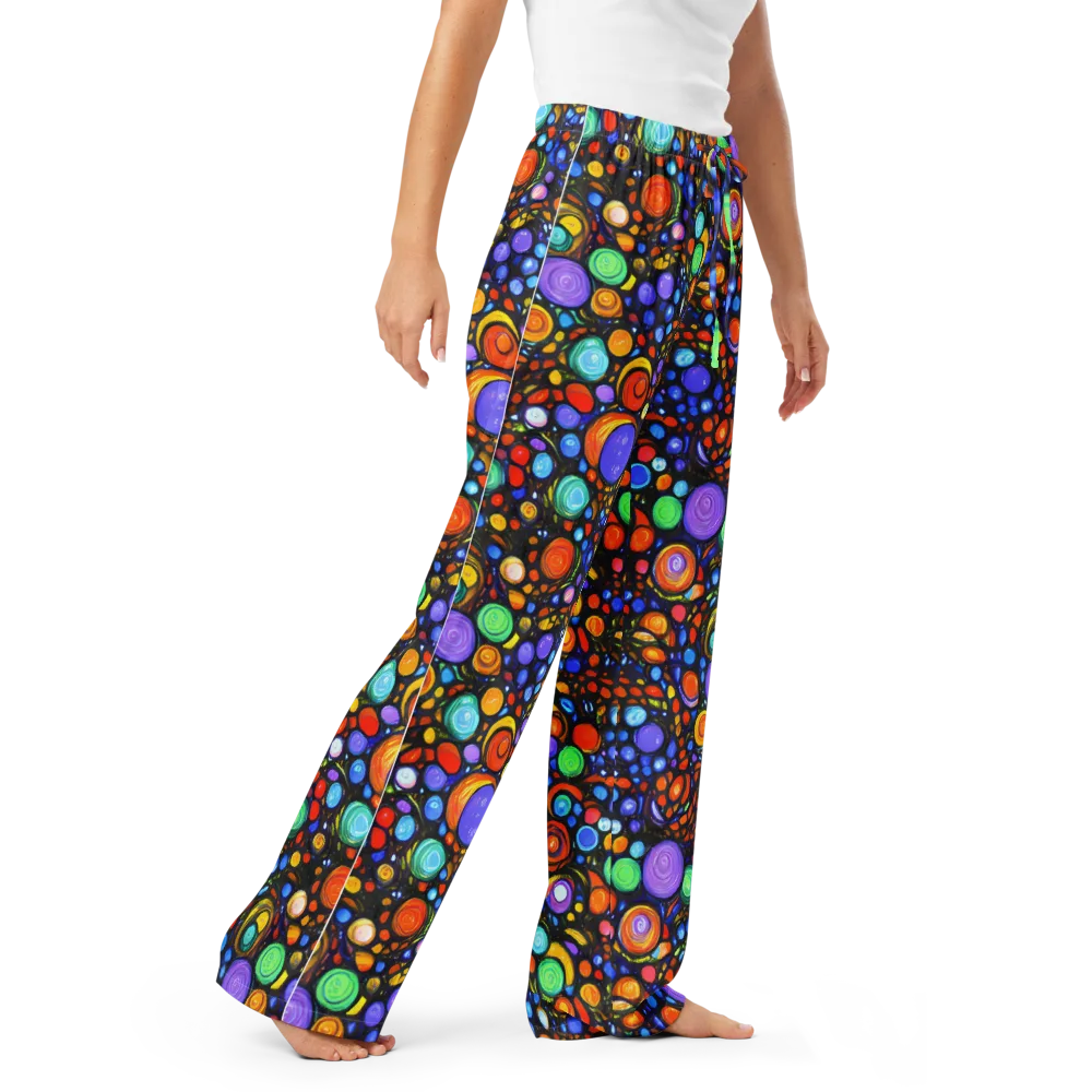 Psychedelic Constellation on Women's Pajama Pants — Right Front
