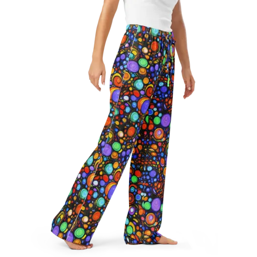 Psychedelic Constellation on a Women's Pajama Pants