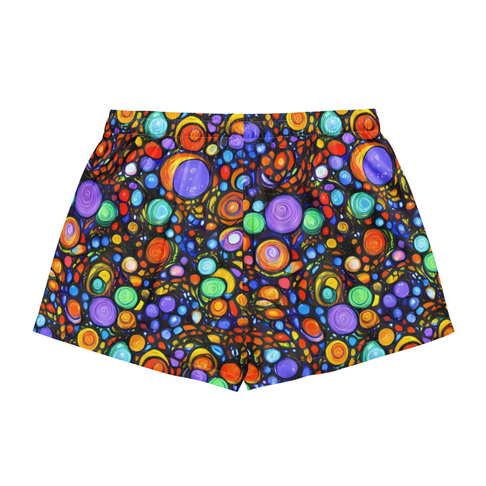 Psychedelic Constellation on Women's Pajama Shorts — Back