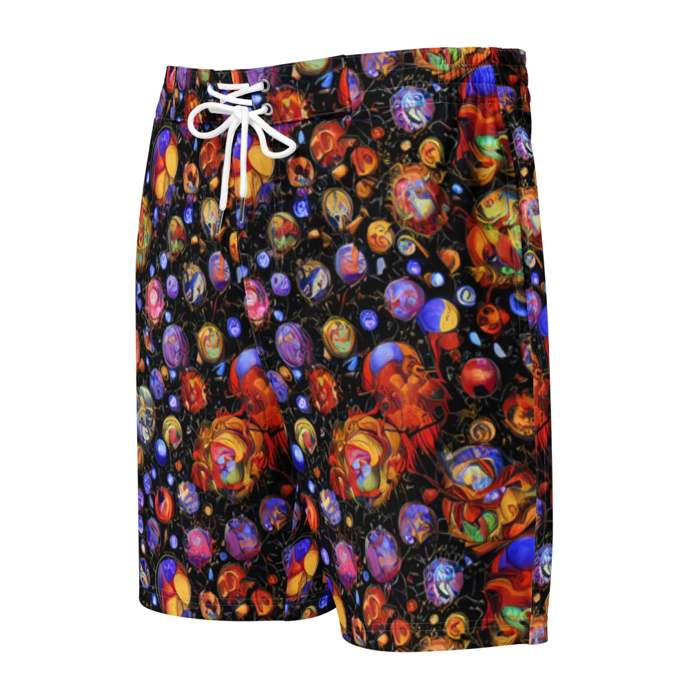 Infinite Orbs on Men's Board Shorts — Front