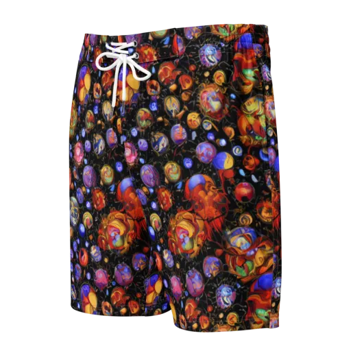 Infinite Orbs on a Men's Board Shorts