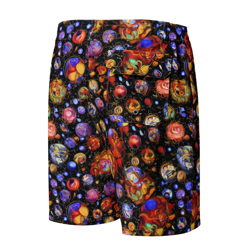 Infinite Orbs on Men's Board Shorts — Back