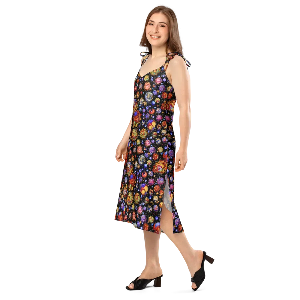 Infinite Orbs on Slip Dress — Left Front