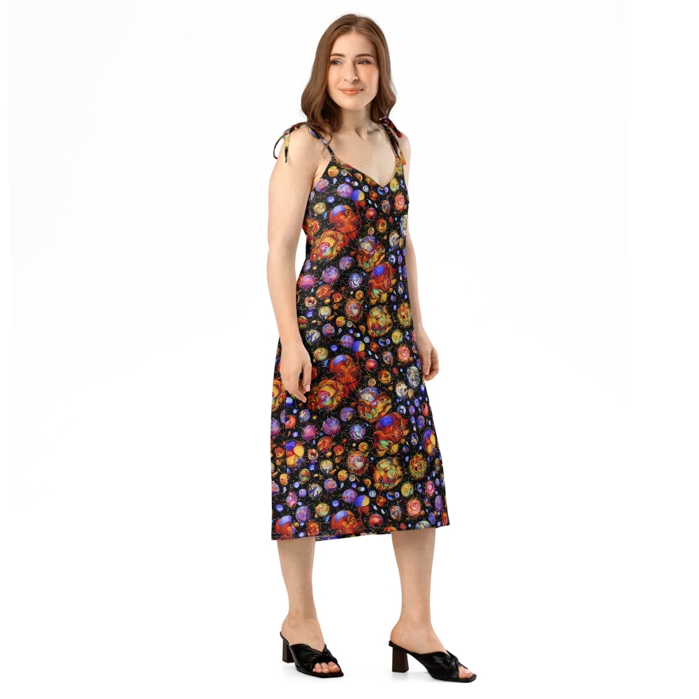 Infinite Orbs on Slip Dress — Right Front