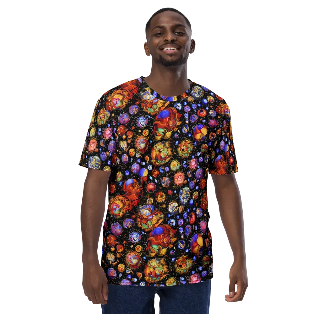 Infinite Orbs on Men's Crew Neck T-Shirt — Front