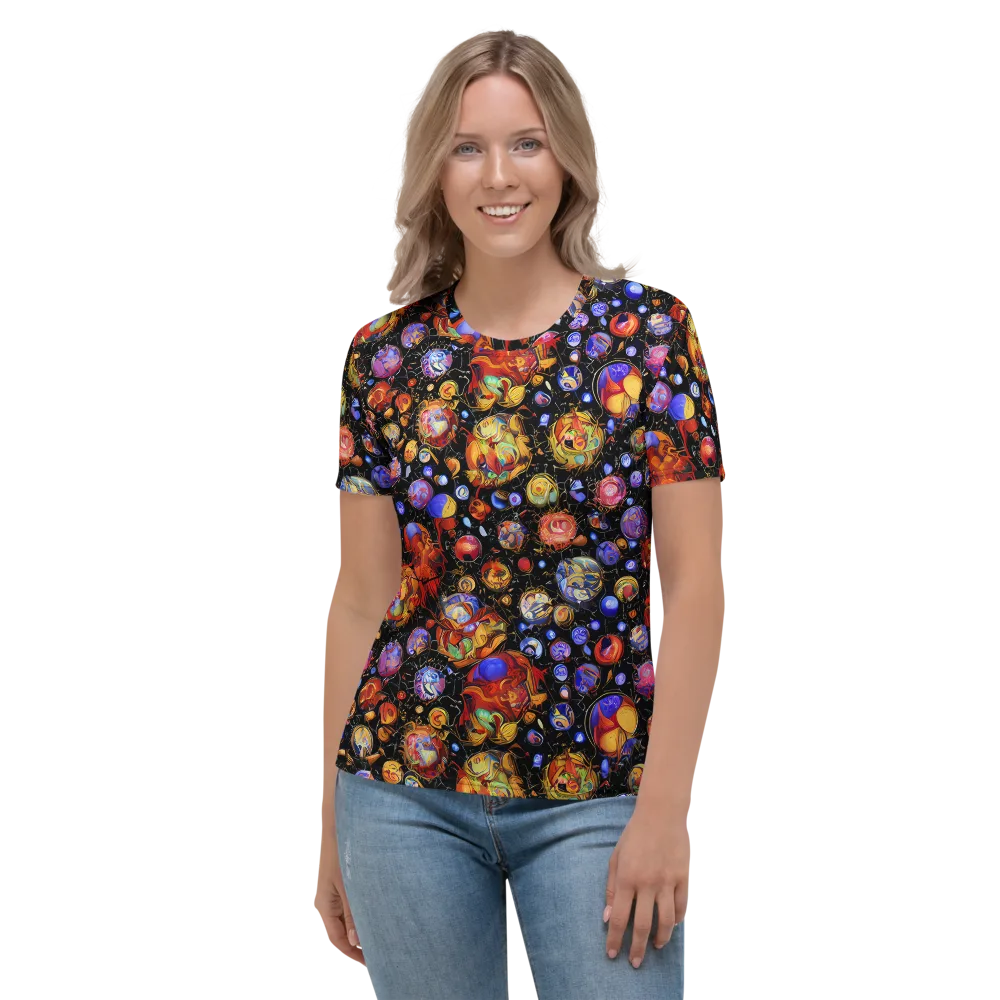 Infinite Orbs on Women's Crew Neck T-Shirt — Front