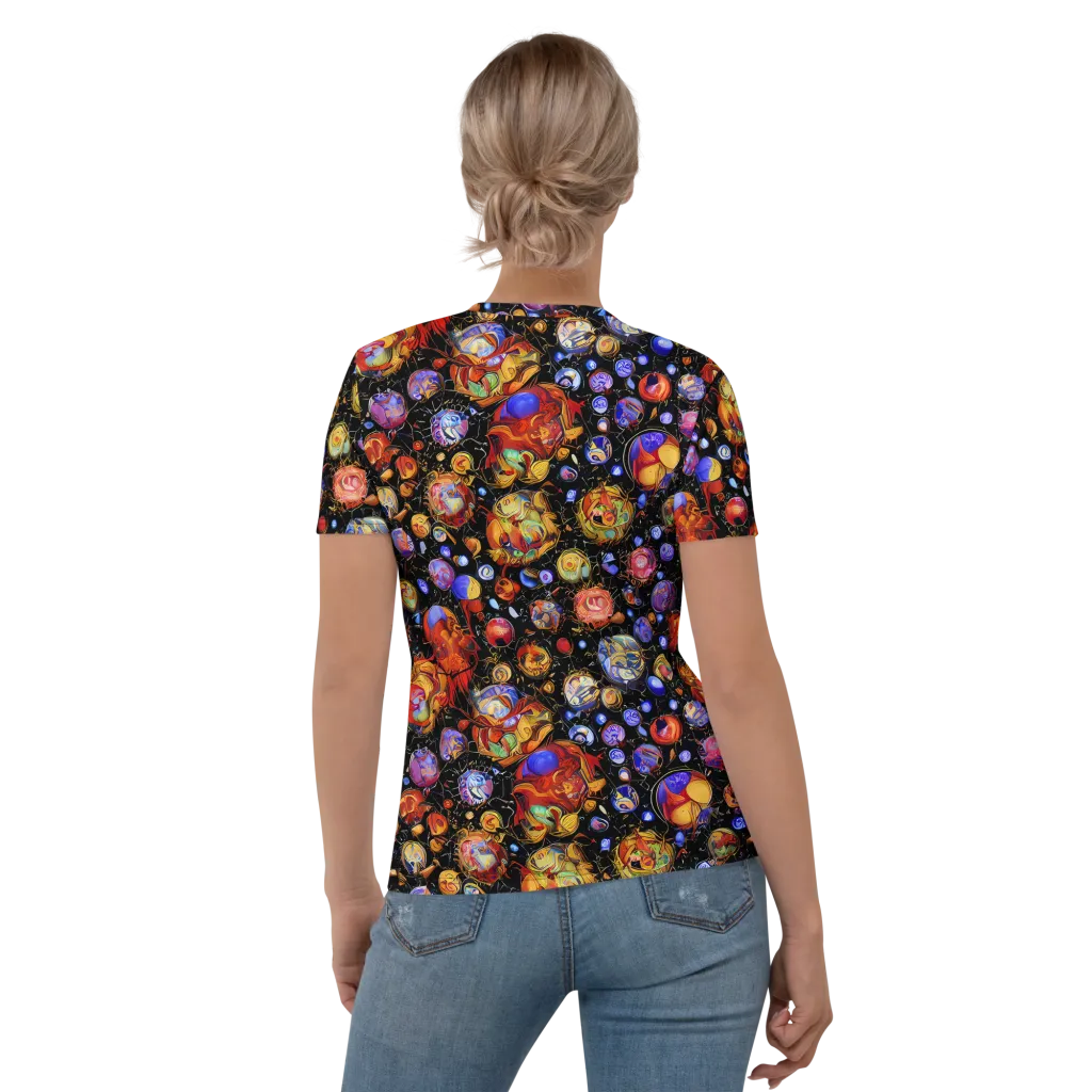 Infinite Orbs on Women's Crew Neck T-Shirt — Back