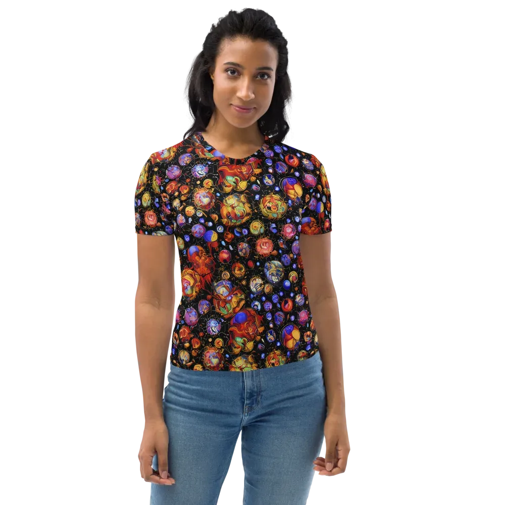 Infinite Orbs on Women's Crew Neck T-Shirt — Front