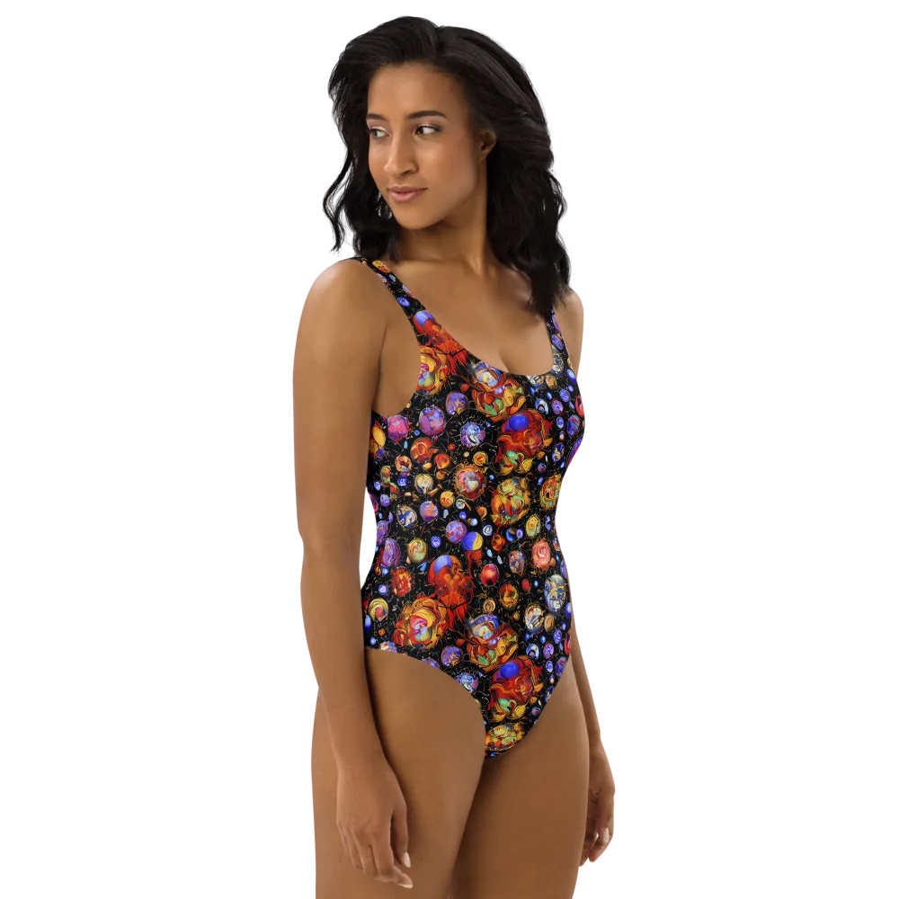 Infinite Orbs on One-Piece Swimsuit — Right