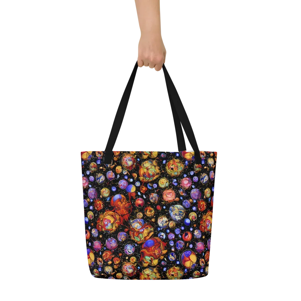 Infinite Orbs on Large Tote Bag W/ Pocket — Front