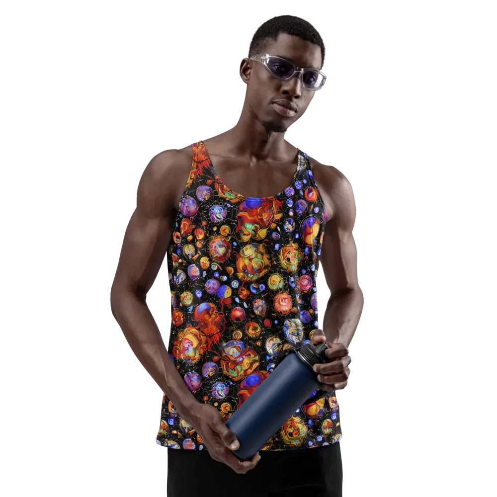 Infinite Orbs on Men's Tank Top — Front