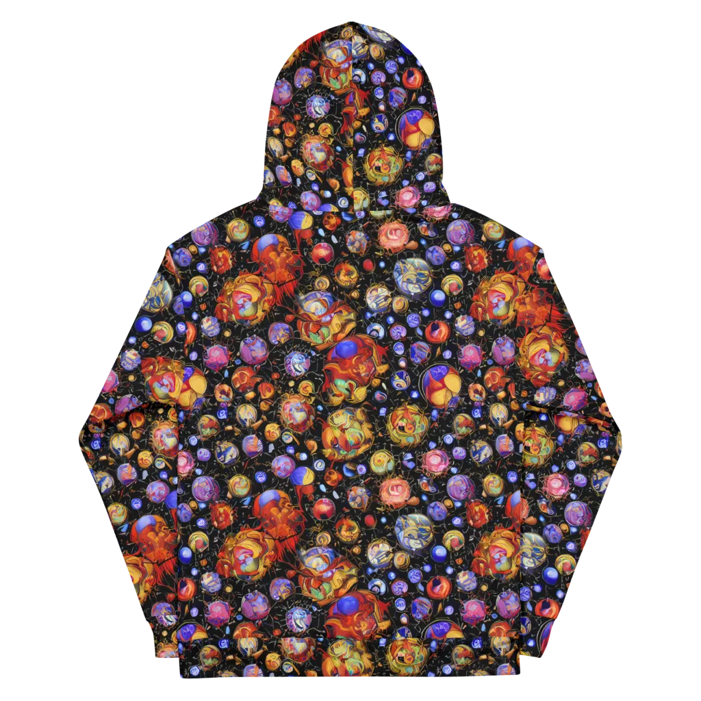 Infinite Orbs on Cotton Hoodie — Back