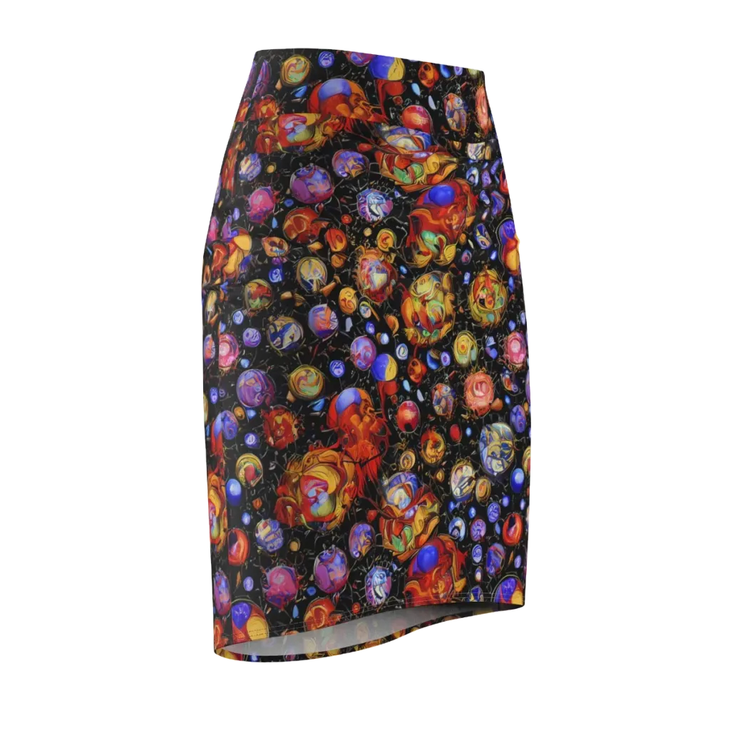 Infinite Orbs on Pencil Skirt — Front Side