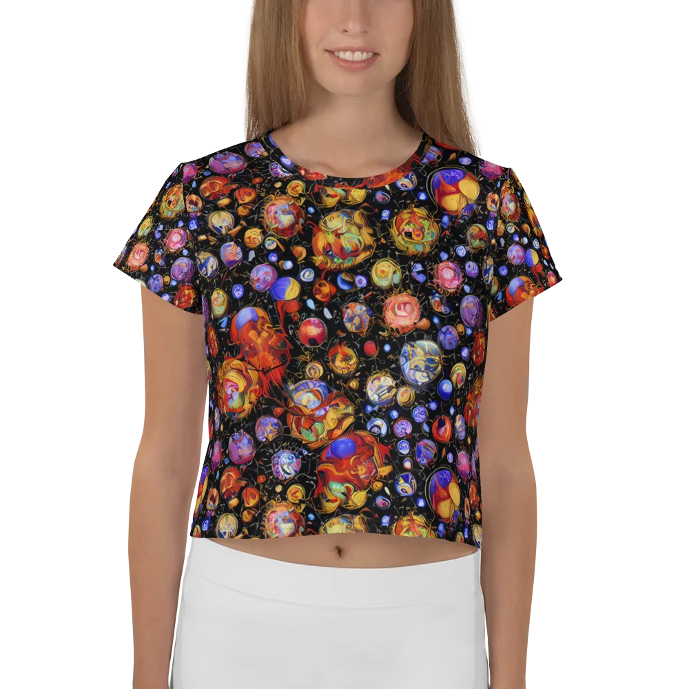 Infinite Orbs on Crop Tee — Front