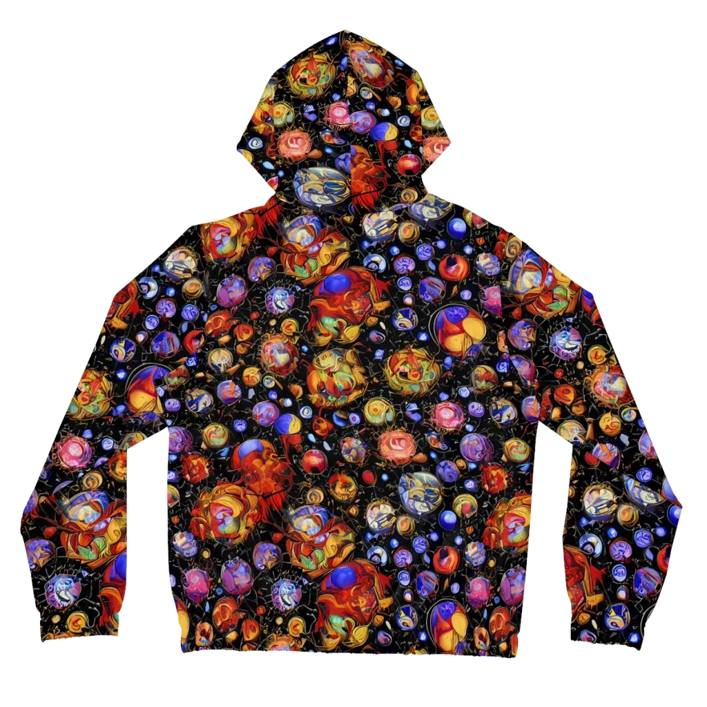 Infinite Orbs on Women's Full-Zip Hoodie — Back