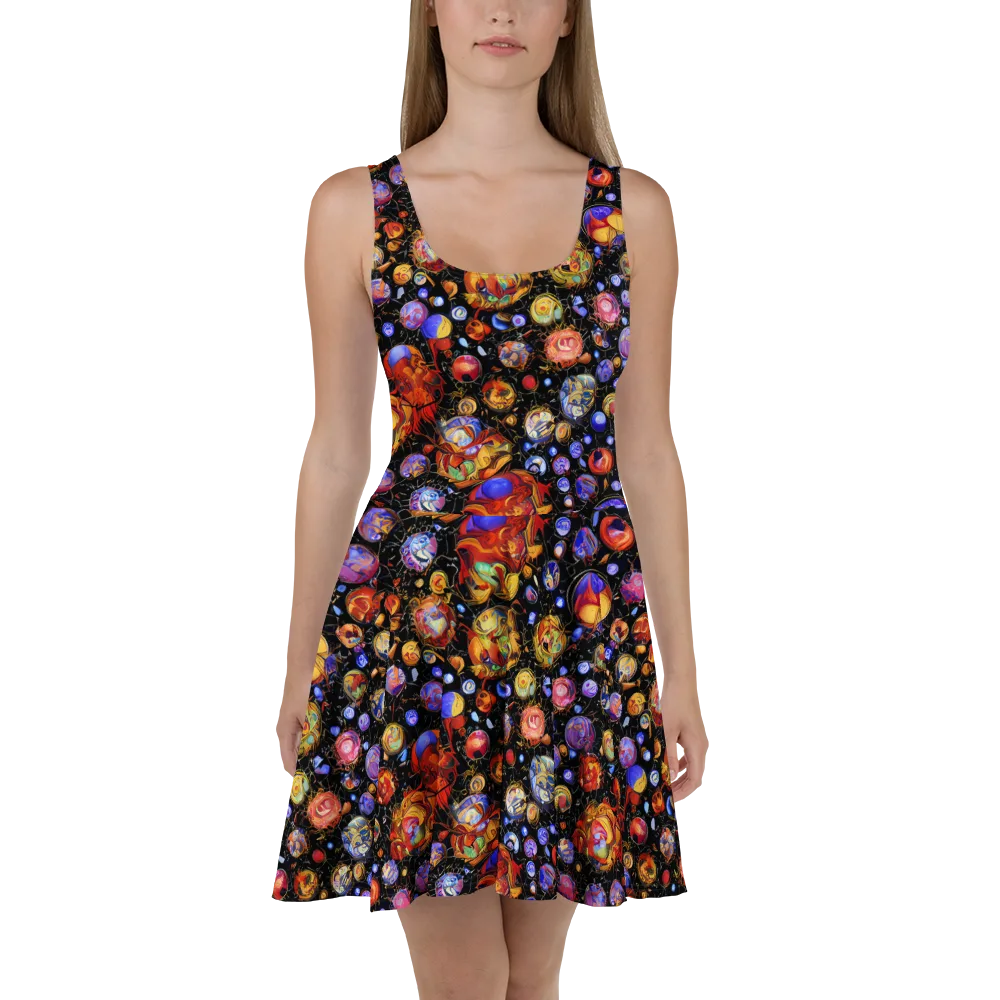Infinite Orbs on Skater Dress — Front