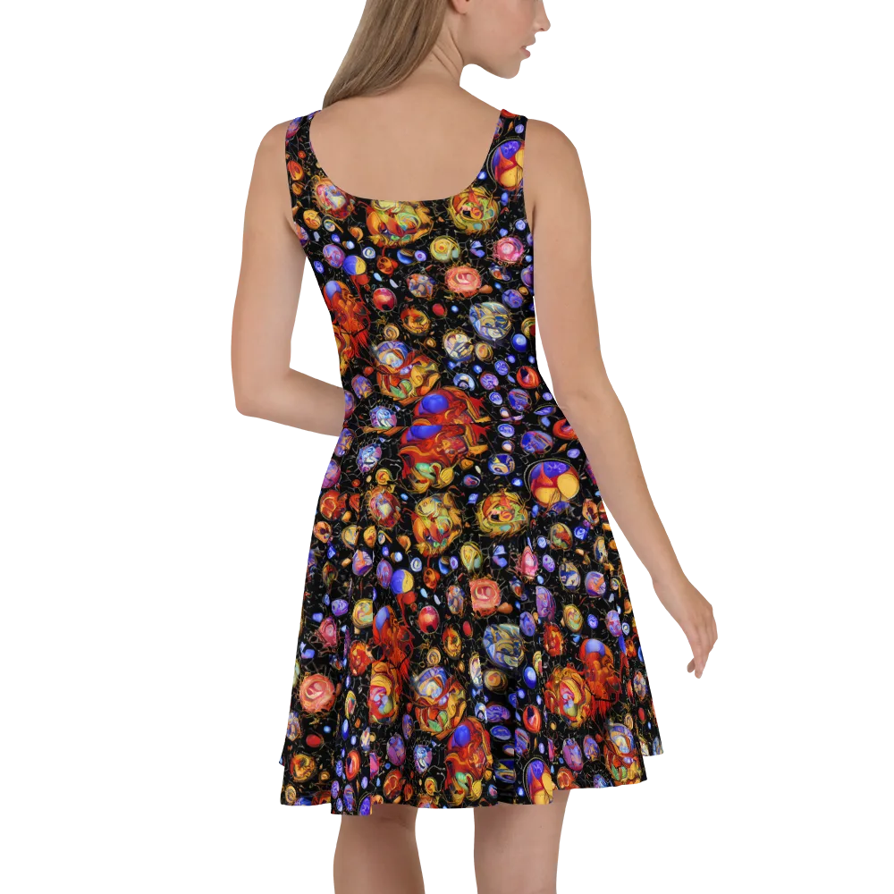 Infinite Orbs on Skater Dress — Back