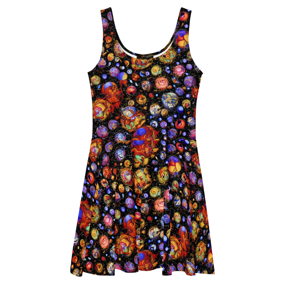 Infinite Orbs on Skater Dress — Front