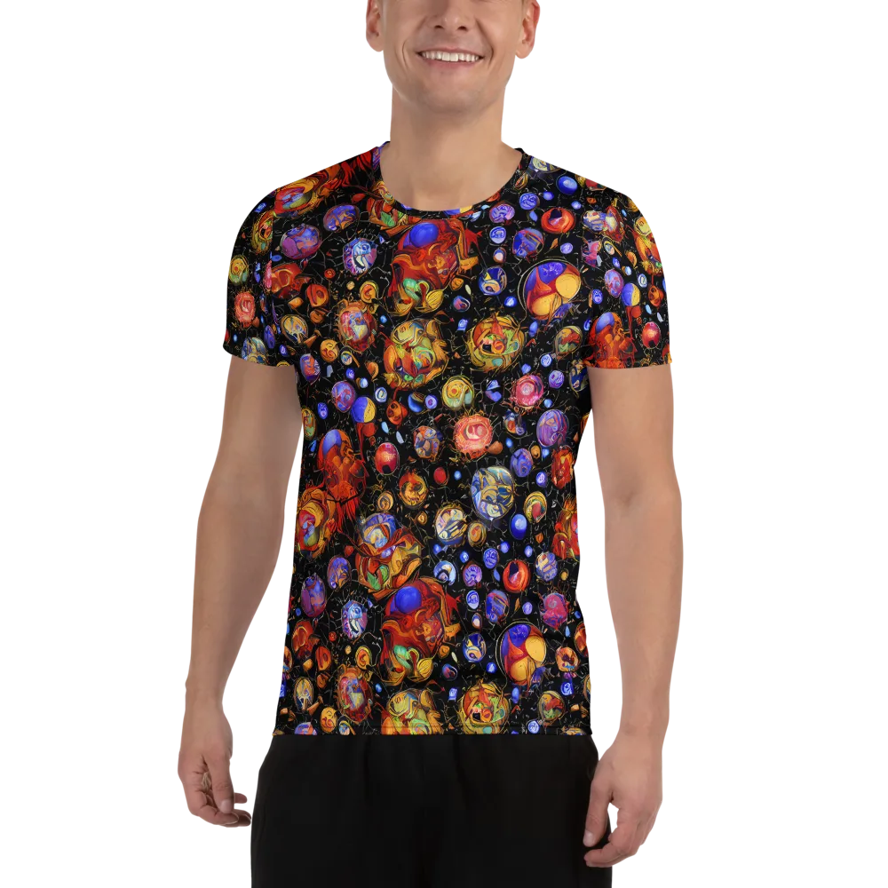 Infinite Orbs on Men's Athletic T-Shirt — Front
