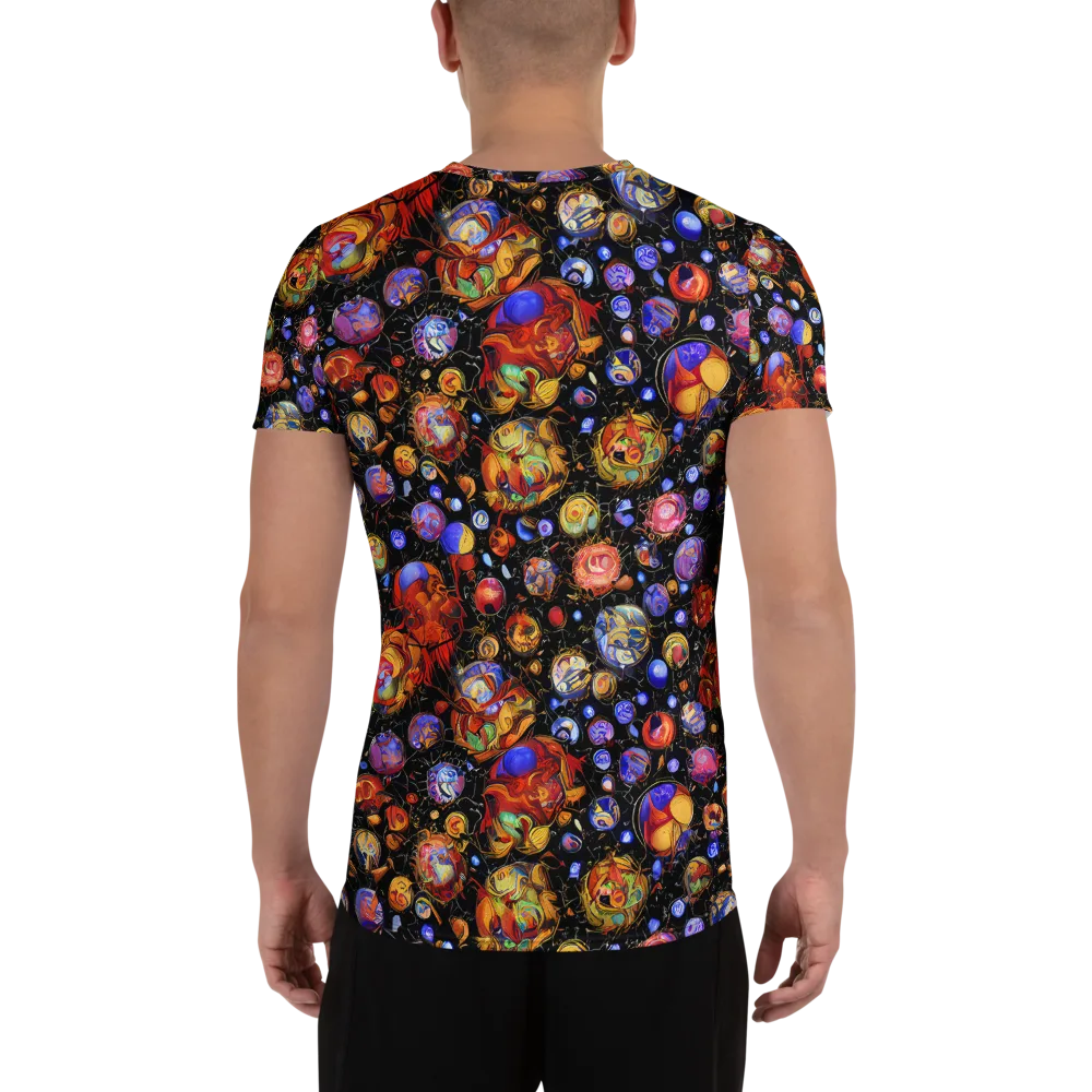 Infinite Orbs on Men's Athletic T-Shirt — Back