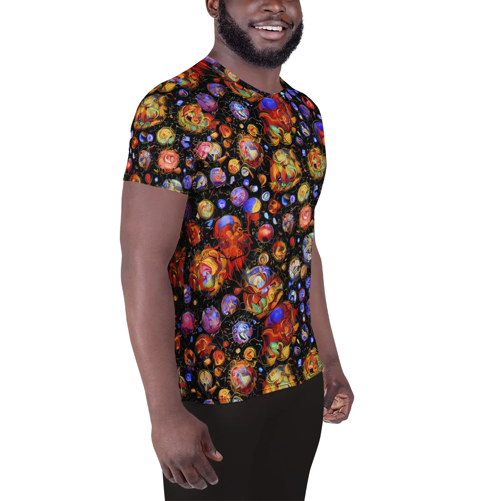 Infinite Orbs on Men's Athletic T-Shirt — Right