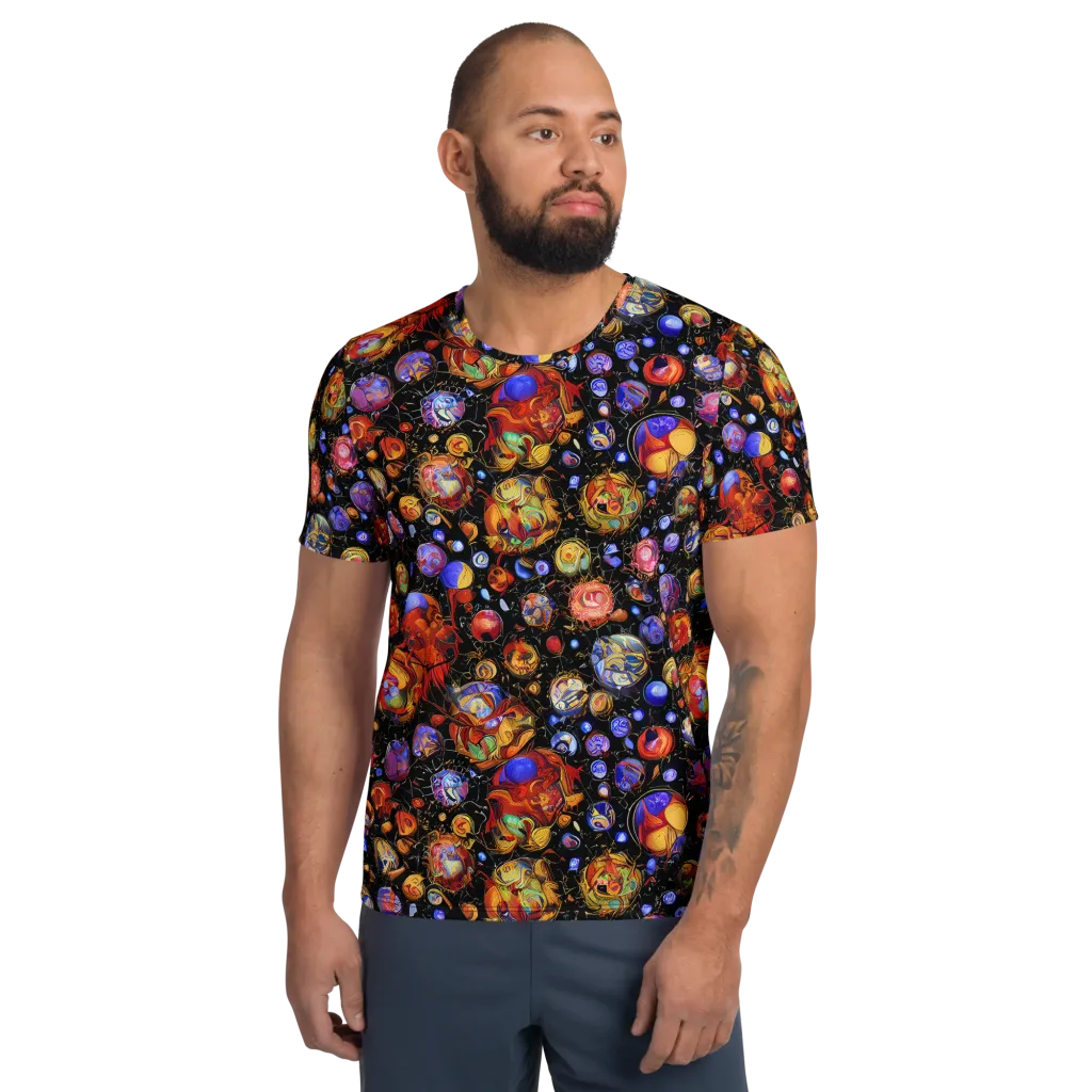 Infinite Orbs on Men's Athletic T-Shirt — Front