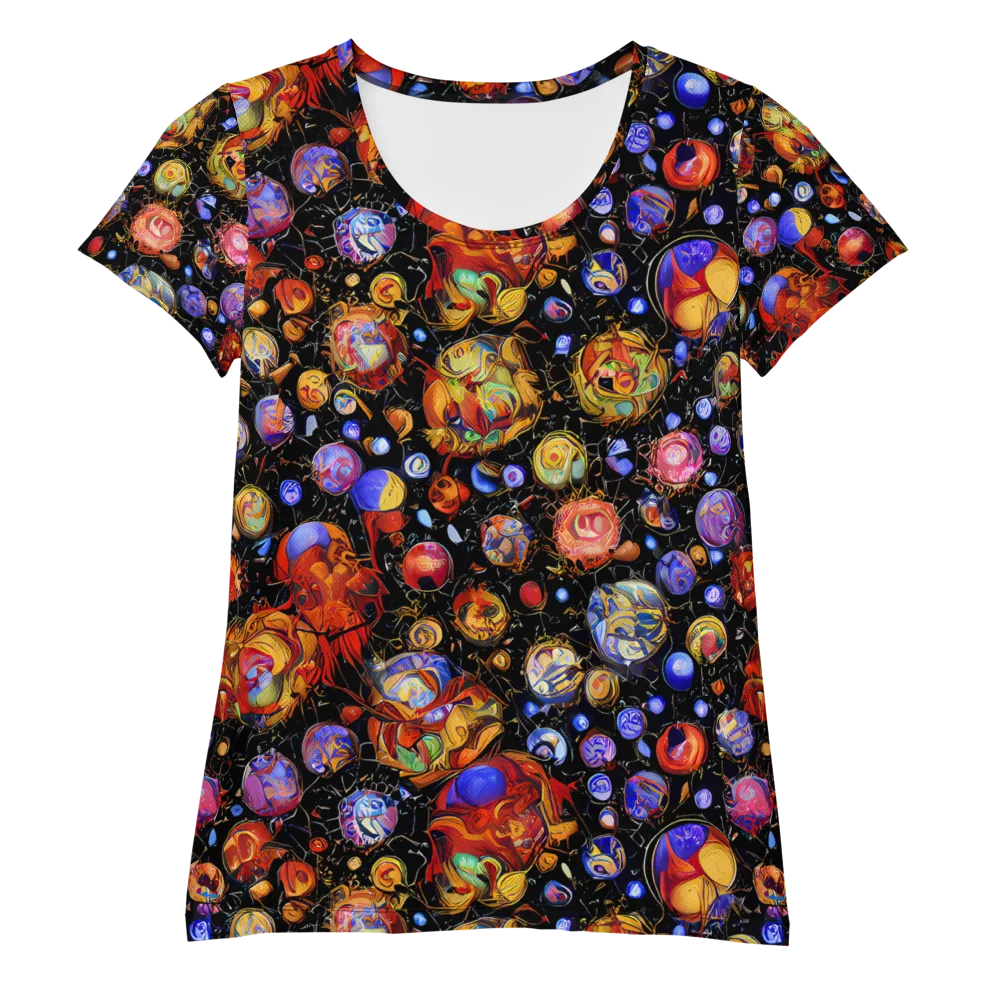 Infinite Orbs on Women's Athletic T-Shirt — Front
