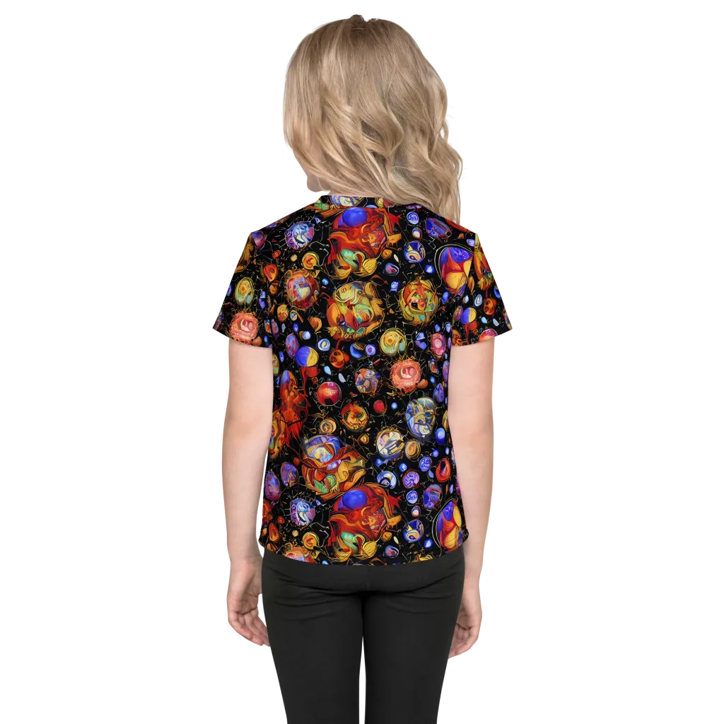 Infinite Orbs on Kids Crew Neck T-Shirt — Back