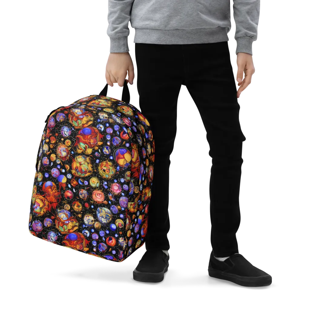 Infinite Orbs on Minimalist Backpack — Zoomed-in